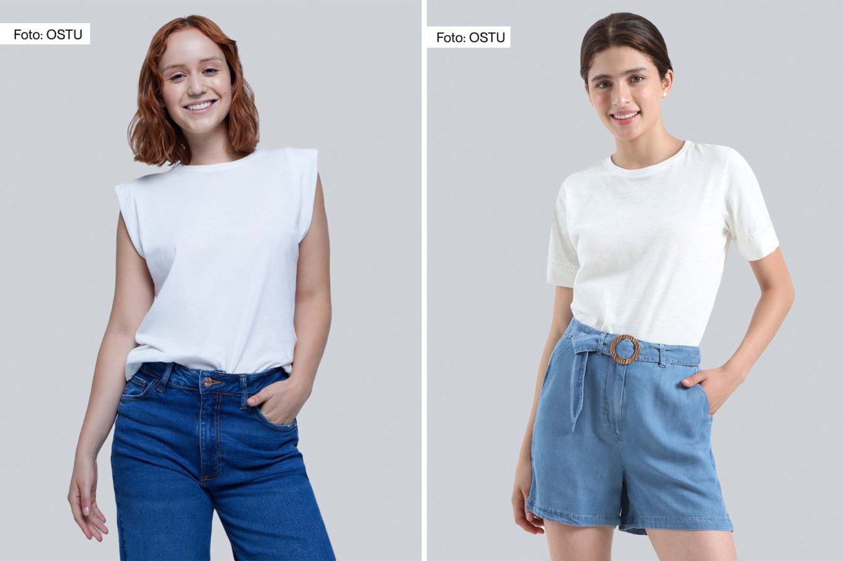 camisetas blancas esenciales